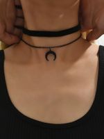 Lolita Mond Legierung Frau Geschichtete Halskette Halsband main image 4