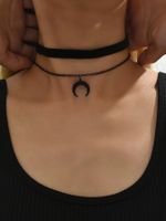 Lolita Moon Alloy Women's Layered Necklaces Choker main image 4