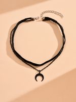 Lolita Moon Alloy Women's Layered Necklaces Choker main image 3
