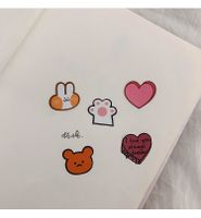 Korean Ins Cute Cat Claw Bear Love Cake Bunny Journal Stickers Diy Sealing Paste Phone Case Decorative Stickers main image 4