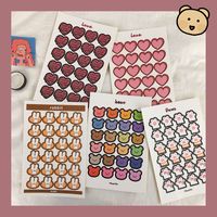 Korean Ins Cute Cat Claw Bear Love Cake Bunny Journal Stickers Diy Sealing Paste Phone Case Decorative Stickers main image 1