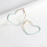 1 Pair Fashion Round Heart Shape Alloy Gold Plated Women's Hoop Earrings main image 5