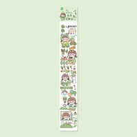 Xinqi New Cheese Sauce New Original Japanese Paper Journal Stickers Cartoon Cute Girl Decoration Journal Material Stickers sku image 5
