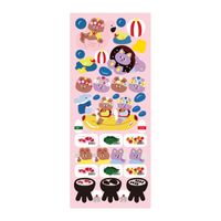 Korean Ins Bear Stickers Cute Korean Style Candy Color Journal Material Goka Decorative Sticker Notebook Polaroid sku image 15