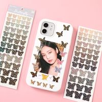 Ins Style Shiny Butterfly Series Stickers Phone Case Star Goka Mini Truck Journal Book Diy Decorative Stickers Waterproof main image 3