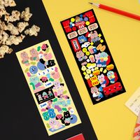 New Korean Bear Stickers Ins Style Cartoon Small Stickers Album Polaroid Gu Ka Decorative Sticker Journal Stickers sku image 5