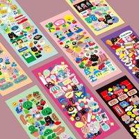 New Korean Bear Stickers Ins Style Cartoon Small Stickers Album Polaroid Gu Ka Decorative Sticker Journal Stickers main image 2