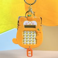 1 Piece Cartoon Style Cat Arylic Silica Gel Metal Women's Bag Pendant Keychain sku image 7