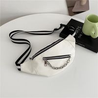 Unisex Fashion Solid Color Pu Leather Waist Bags main image 6