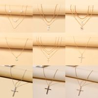 Fashion Cross Eye Butterfly Alloy Plating Women's Necklace main image 4