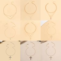 Fashion Cross Eye Butterfly Alloy Plating Women's Necklace main image 5