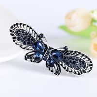 Simple Style Leaf Butterfly Bow Knot Alloy Inlay Rhinestones Hair Clip 1 Piece sku image 4