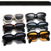 Fashion Leopard Pc Square Patchwork Full Frame Men's Sunglasses main image 4