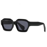 Fashion Leopard Pc Square Patchwork Full Frame Men's Sunglasses sku image 1