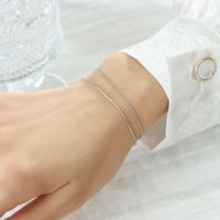 Europäisches Und Amerikanisches Armband Doppelschicht-mandel Kette Reis Perlenkette Goldenes Armband All-match Gut Aussehendes Qixi-armband E121 sku image 2