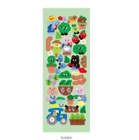 New Korean Bear Stickers Ins Style Cartoon Small Stickers Album Polaroid Gu Ka Decorative Sticker Journal Stickers sku image 2