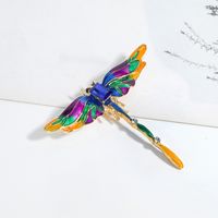 Simple Style Dragonfly Alloy Inlay Rhinestones Glass Unisex Brooches main image 4