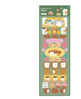 Korean Ins Bear Stickers Cute Korean Style Candy Color Journal Material Goka Decorative Sticker Notebook Polaroid sku image 3