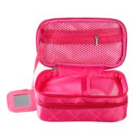 Women's Medium All Seasons Nylon Solid Color Basic Square Zipper Cosmetic Bag Square Bag sku image 3