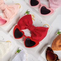 Fashion Heart Shape Solid Color Kids Sunglasses main image 4