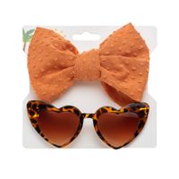 Fashion Heart Shape Solid Color Kids Sunglasses sku image 5