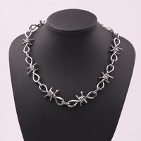 1 Piece Hip-hop Punk Oversized Geometric Alloy Plating Alloy Silver Plated Unisex Necklace main image 7