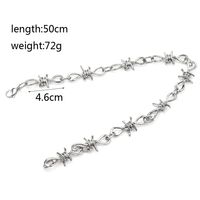 1 Piece Hip-hop Punk Oversized Geometric Alloy Plating Alloy Silver Plated Unisex Necklace main image 6