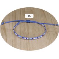 1 Piece Simple Style Round Multicolor Rope Beaded Knitting Women's Bracelets sku image 15
