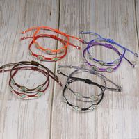 1 Piece Ethnic Style Multicolor Beaded Wax Line Knitting Women's Bracelets main image 4