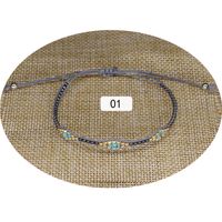 1 Piece Ethnic Style Multicolor Beaded Wax Line Knitting Women's Bracelets sku image 1