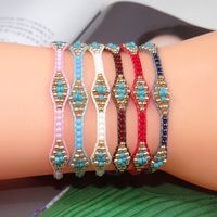 1 Stück Ethnischer Stil Mehrfarbig Perlen Wachslinie Stricken Frau Armbänder main image 3