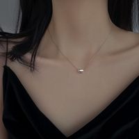 Simple Style Heart Shape Titanium Steel Chain Necklace 1 Piece main image 2