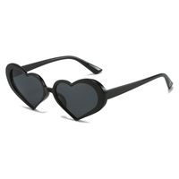 Retro Heart Shape Ac Special-shaped Mirror Full Frame Women's Sunglasses sku image 1