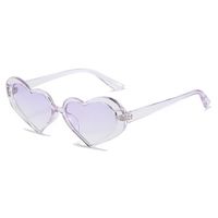 Retro Heart Shape Ac Special-shaped Mirror Full Frame Women's Sunglasses sku image 2