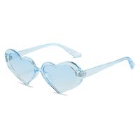 Retro Heart Shape Ac Special-shaped Mirror Full Frame Women's Sunglasses sku image 5