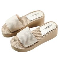 Women's Casual Solid Color Round Toe Slides Slippers main image 5