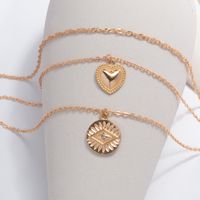 Vintage Style Simple Style Heart Shape Alloy Women's Pendant Necklace main image 5