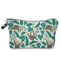 Women's Small All Seasons Sponge Polyester Animal Unicorn Leopard Fashion Shell Zipper Cosmetic Bag sku image 2