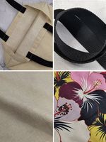 Women's All Seasons Linen Cat Simple Style Square Open Canvas Bag main image 2