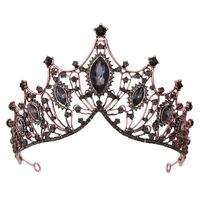 Elegant Crown Artificial Crystal Alloy Inlay Rhinestones Crown 1 Piece main image 4