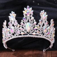 Fashion Water Droplets Crown Alloy Rhinestone Crown 1 Piece main image 3