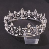 Fashion Crown Alloy Inlay Artificial Gemstones Crown 1 Piece main image 2