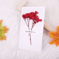 Valentine's Day Romantic Dried Flower Starry Sky Paper Date Festival Card sku image 5