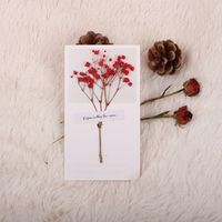 Valentine's Day Romantic Dried Flower Starry Sky Paper Date Festival Card sku image 13