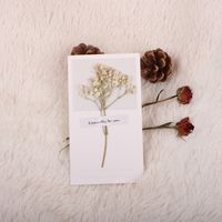 Valentinstag Romantisch Getrocknete Blumen Gypsophila Papier Datum Festival Karte sku image 8