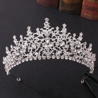 Fashion Water Droplets Alloy Inlay Zircon Crown 1 Piece main image 1