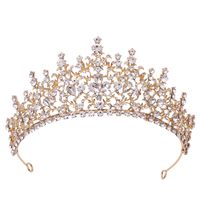 Fashion Water Droplets Alloy Inlay Zircon Crown 1 Piece main image 5
