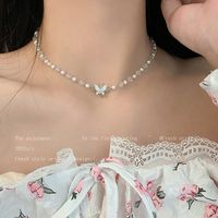 1 Piece Fashion Heart Shape Flower Imitation Pearl Plating Women's Necklace sku image 9