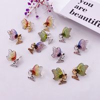 Simple Style Wings Plastic Plating Women's Earrings main image 1