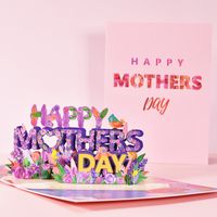 1 Piece Fashion Letter Flower Special Paper Mother's Day main image 1